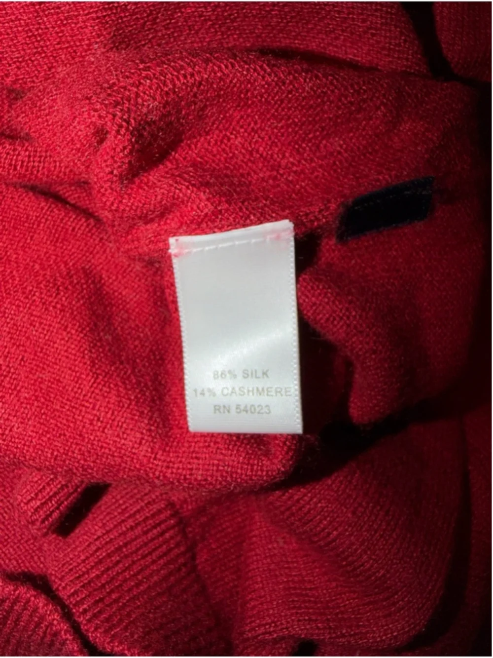Men's Red V-Neck Sweater
